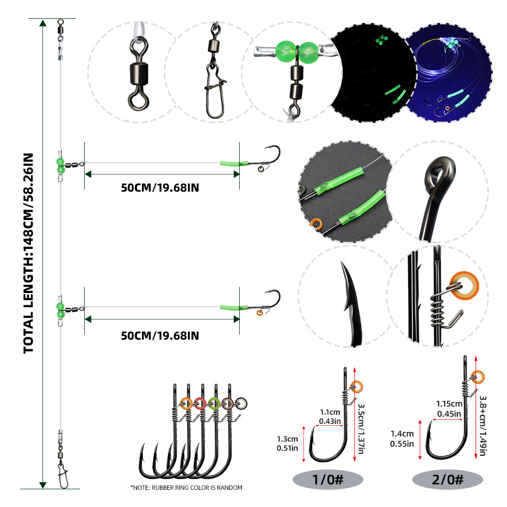 Zestawy wędkarskie ZYZHE 1/3/5 – Fishing Hook Assortment recenzja i cena