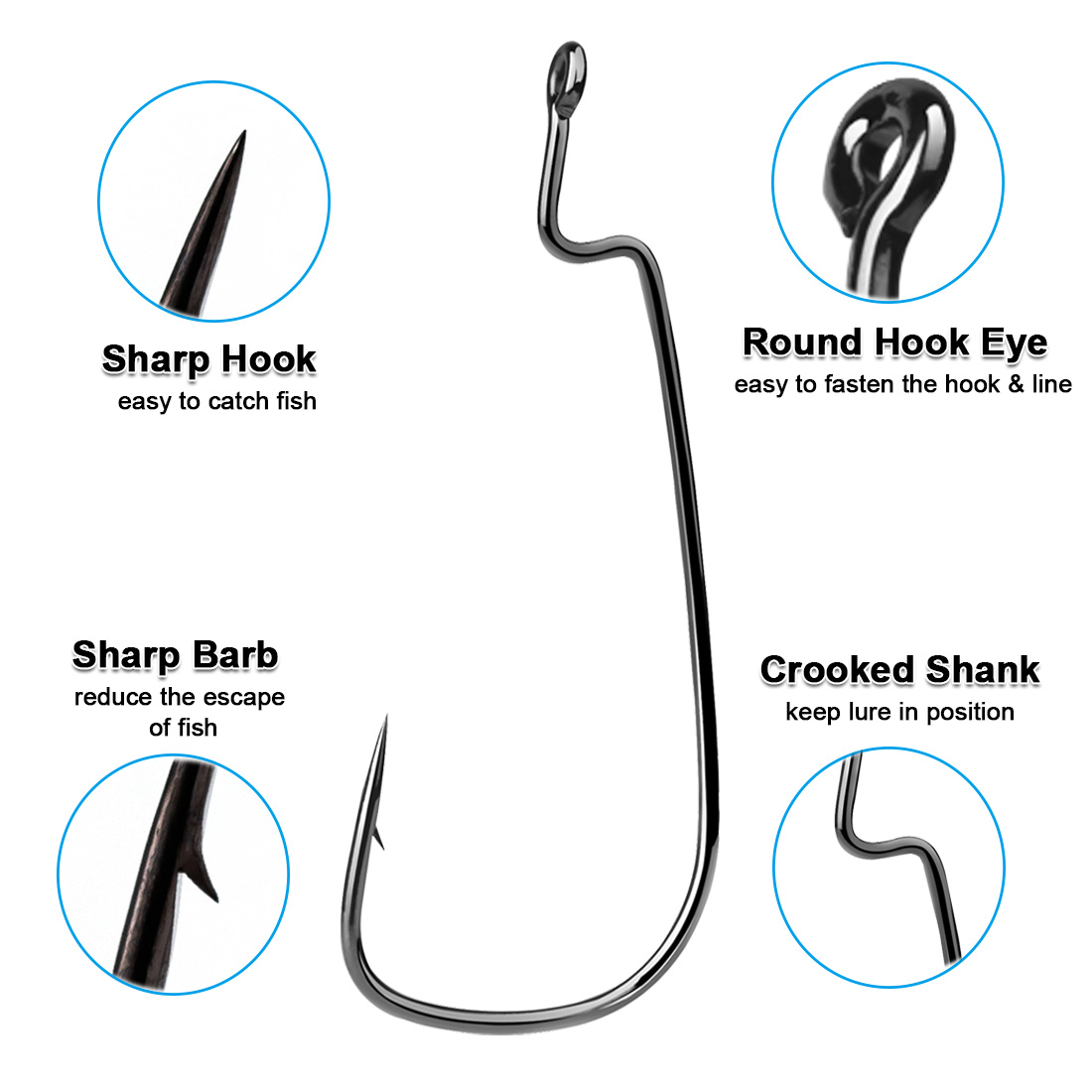 Haczyki FishTrip 50-100 szt. t – Fishing Hook Offset recenzja i cena