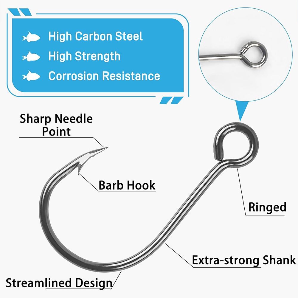 70 szt. Pojedyncze haczyki węd – Fishing Hook Offset recenzja i cena