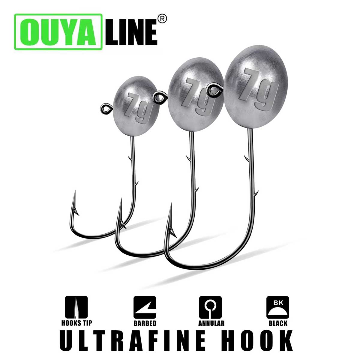 Haczyk z główką jigową 1X Rock – Fishing Hook Offset recenzja i cena