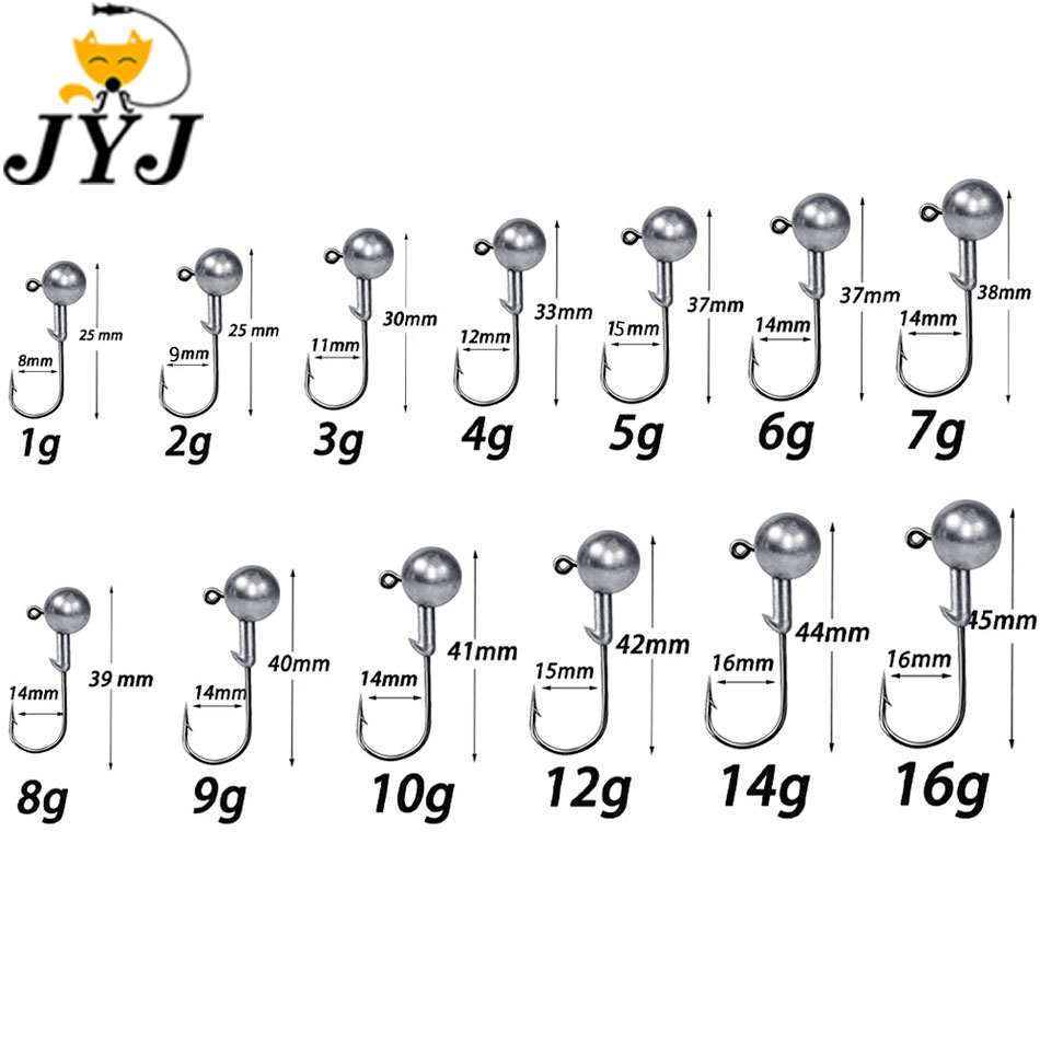 Główki jigowe WODJYJ 1g 2g 3g  – Fishing Hook Offset recenzja i cena