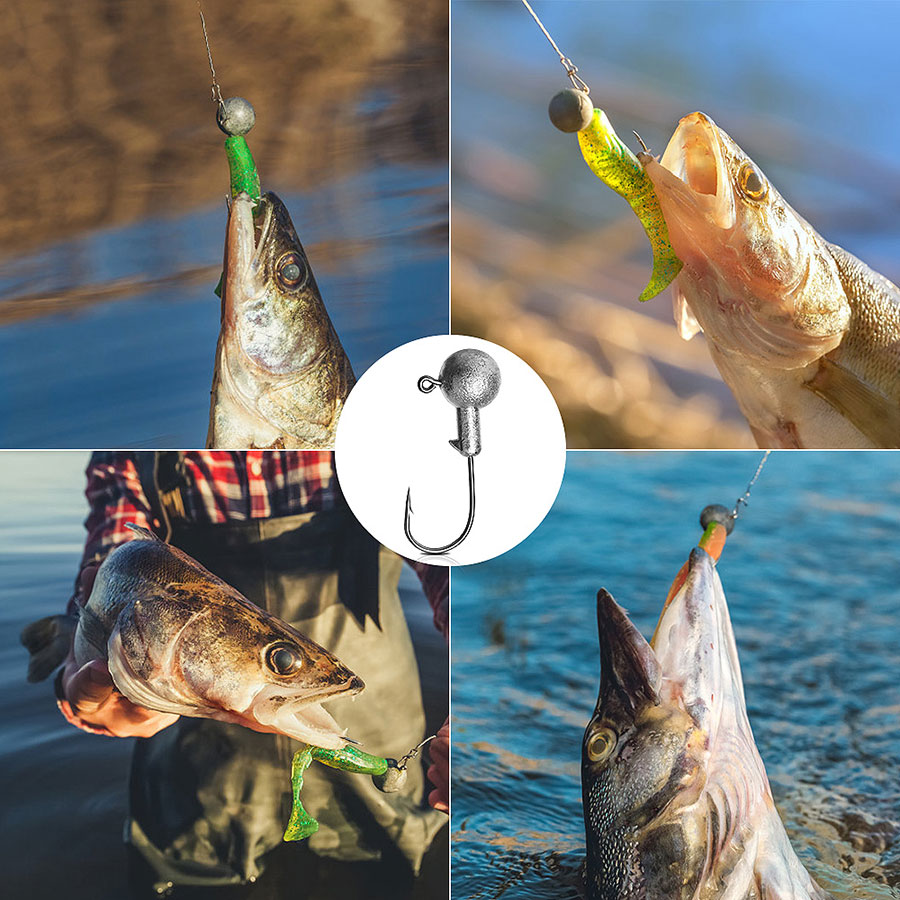 Główki jigowe WODJYJ 1g 2g 3g  – Fishing Hook Offset recenzja i cena